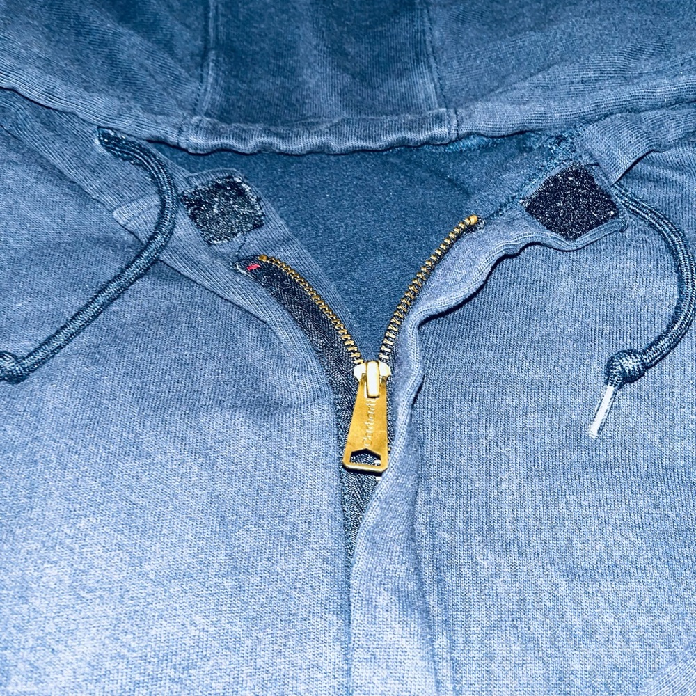 Mens Carhartt FR zip-Up Hooded Sweatshirt - Dark Navy Mens xL - Picture 6 of 6